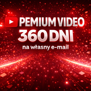 Youtube Premium 360 dni na własnym email